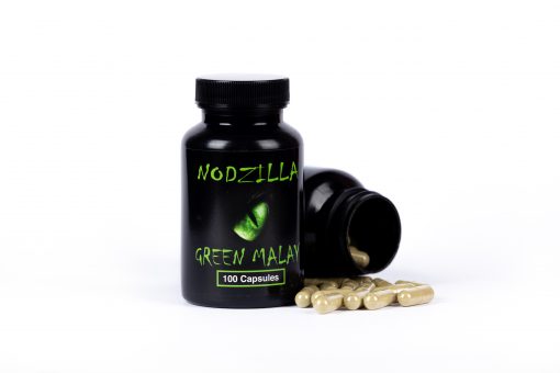 Nodzilla Green Malay Kratom 100 Capsules (1 bottle)