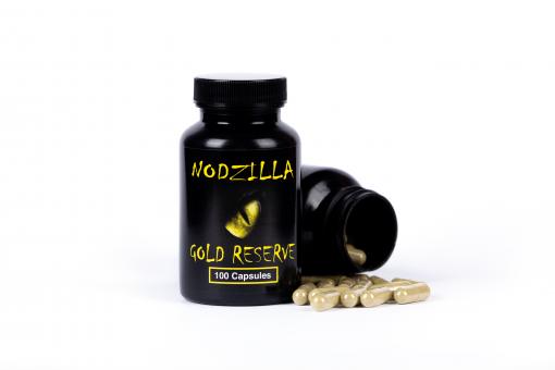Nodzilla Gold Reserve Kratom 100 Capsules (1 bottle)