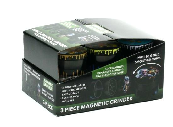 3 Part Magnetic Lid Grinder
