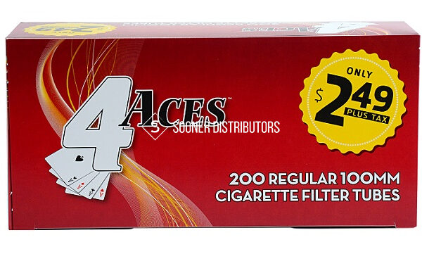 4Aces Tubes 200ct Red 100mm