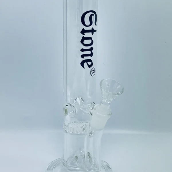 Stone Clear Glass Bong Water Pipe 10”