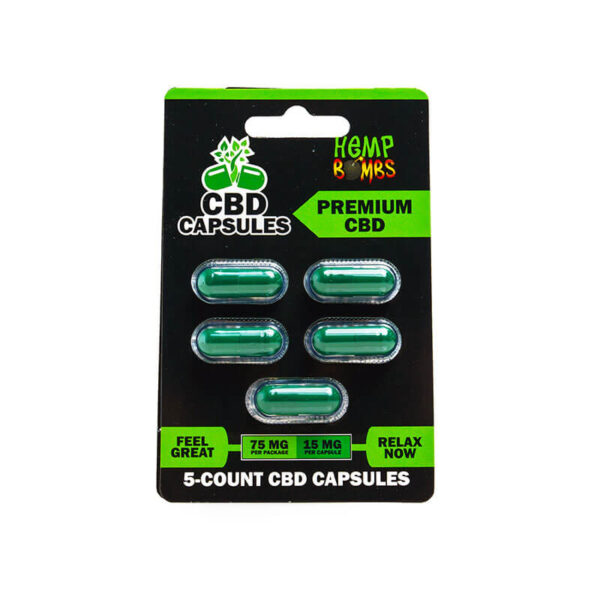 Sale! Hemp Bomb CBD 5 pills 75mg (1 count)
