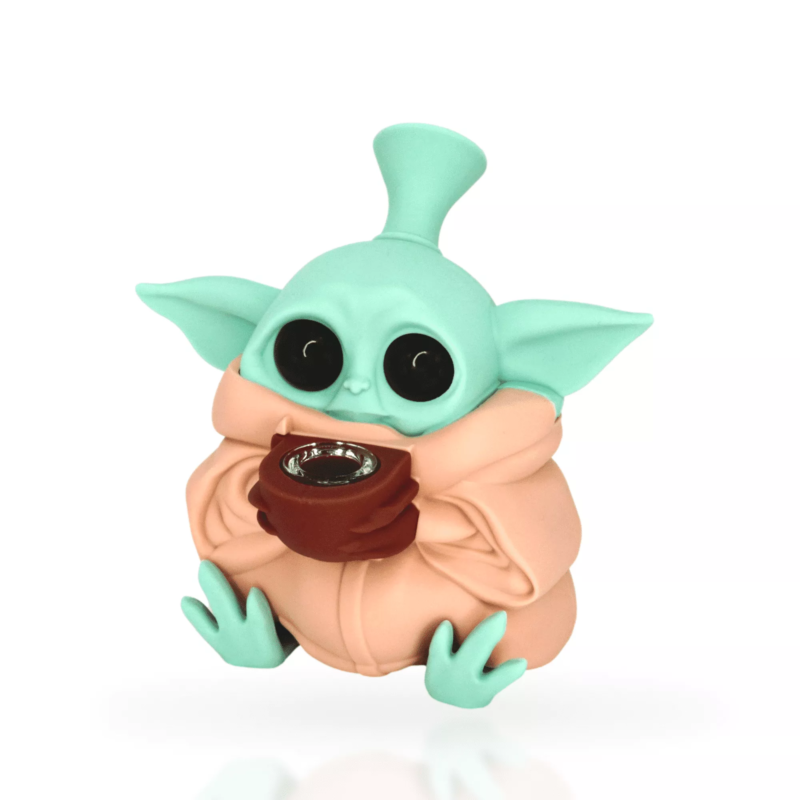 Baby Yoda Silicone Water Pipe Pipe