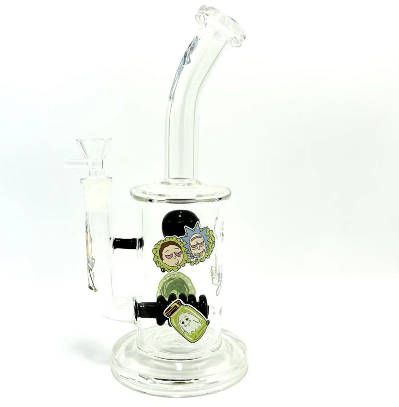 R&M Coil Shape Round Perc Bong Water Pipe