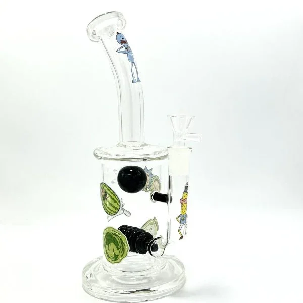 R&M Coil Shape Round Perc Bong Water Pipe