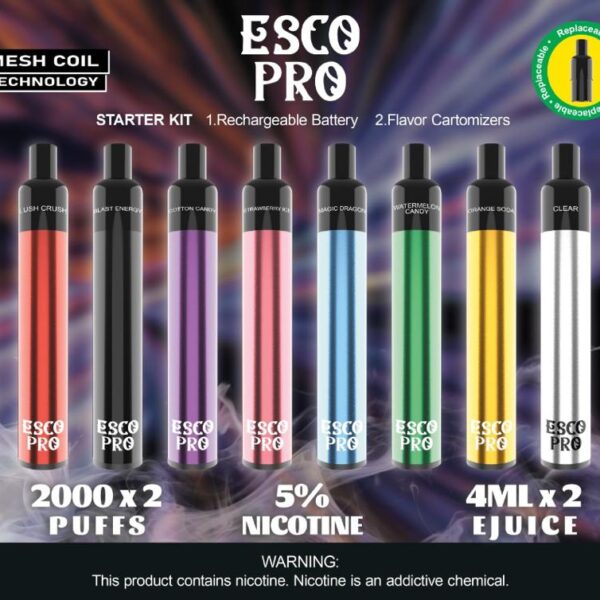Esco Pro Dual Flavor 4000 Puff Vape Stick (1 count)