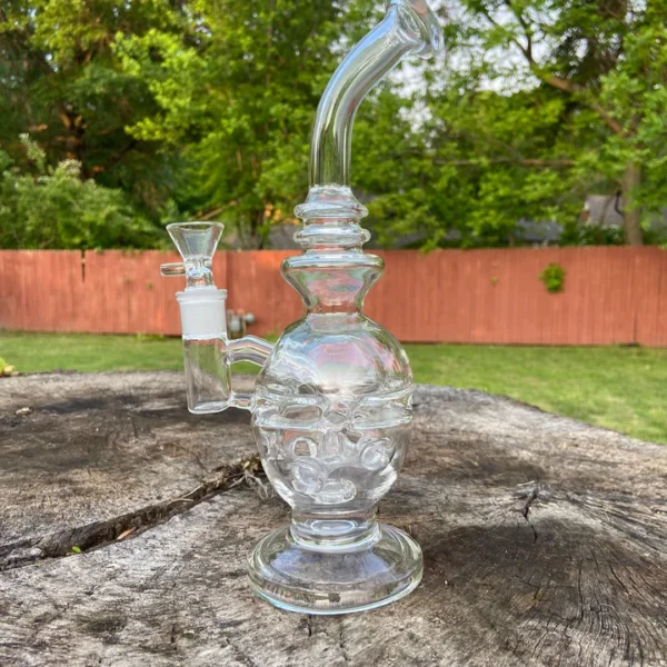 10.5″ Faberge Egg Perc Glass Water Pipe