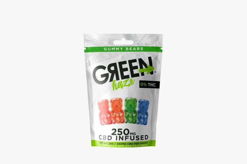 Green Haze CBD 10ct Gummies 250mg (1 pack)