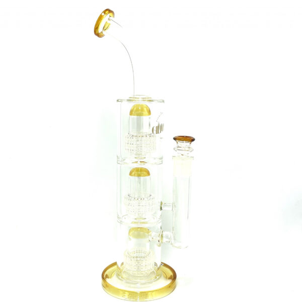 Gili Glass Triple Tree Perc 12” Water Pipe