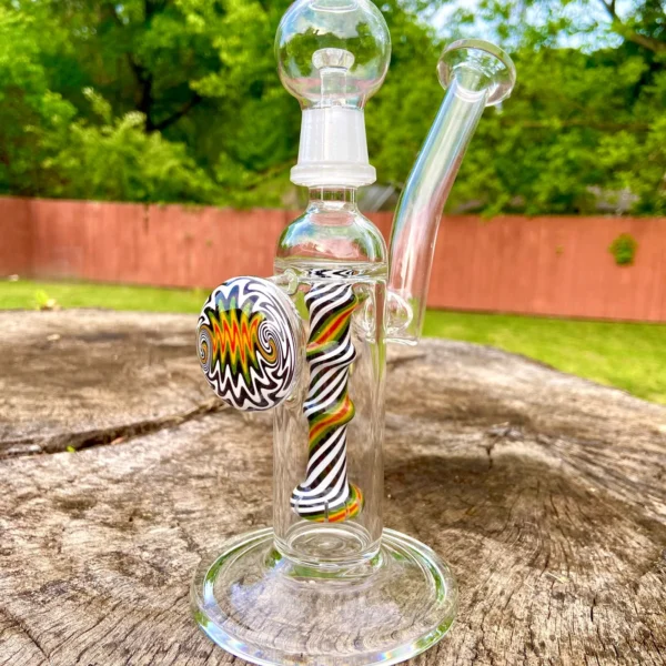 8″ Hypnotic Disk Glass Pipe