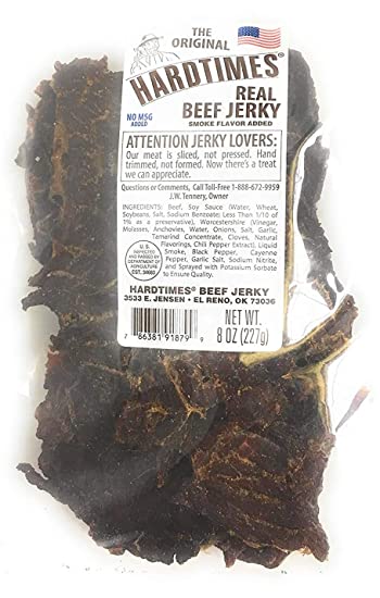 HardTimes Beef Jerky Original 8oz Bag