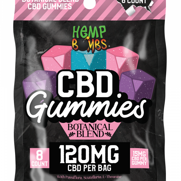 Hemp Bombs Botanical Blends 8ct Gummies (1 pack)