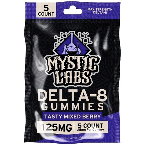 MYSTIC LABS DELTA-8 High Potency CBD 125mg 5ct (1 pack)