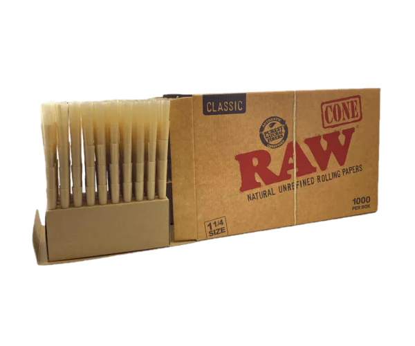 Raw Classic 1000 Cones 1-1/4 Size