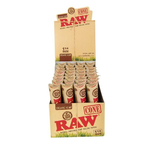 Raw Organic Natural Hemp Pre-Rolled Cones