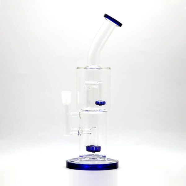 Stone Dual Chamber Perc Water Pipe Bong (1 count)