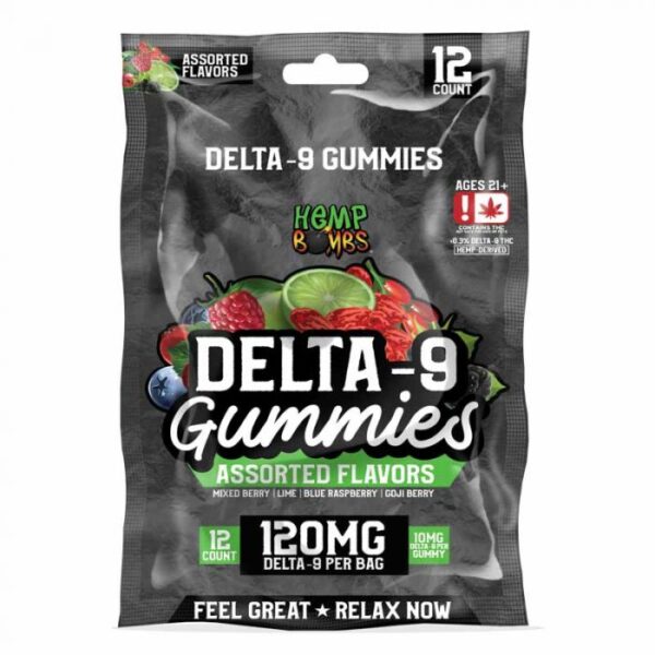 Hemp Bombs CBD Delta-9 Premium Gummies 120MG (1 count)