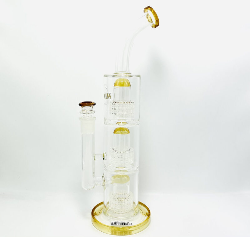 Gili Glass Triple Tree Perc 12” Water Pipe