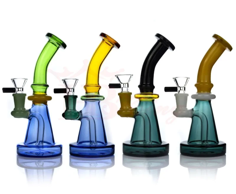 Multi Color Diffused Inline Recycler Water pipe
