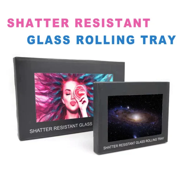 Glass Rolling Tray Large Assorted Designs