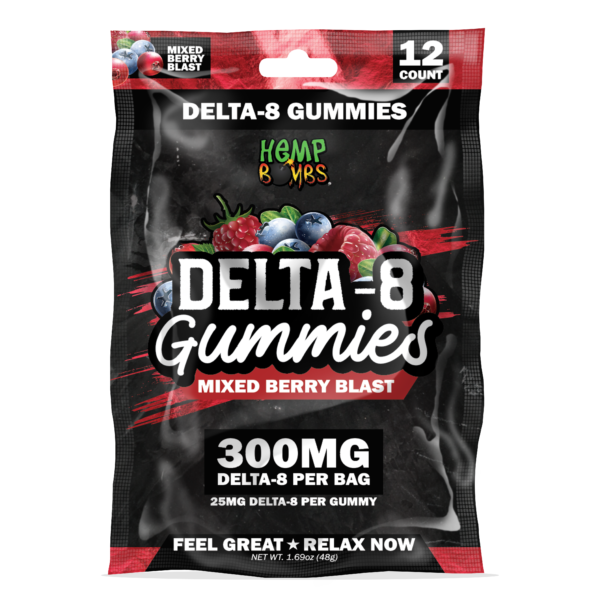 Hemp Bomb CBD Delta-8 Premium Gummies 300MG (1 count)