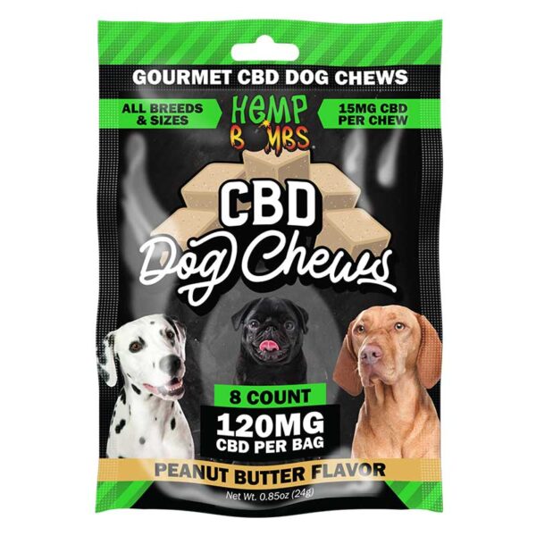 Hemp Bombs CBD Dog Chew 120mg (1 pack)