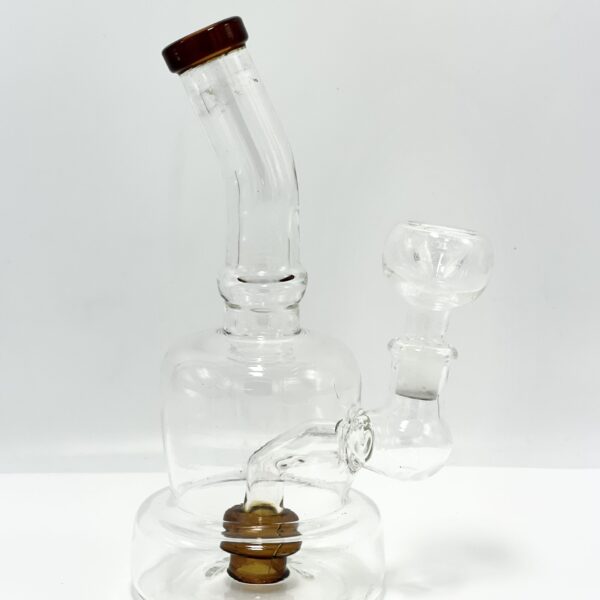 Stone Glass Water Pipe Bong Single Perc 8″ (1 count)