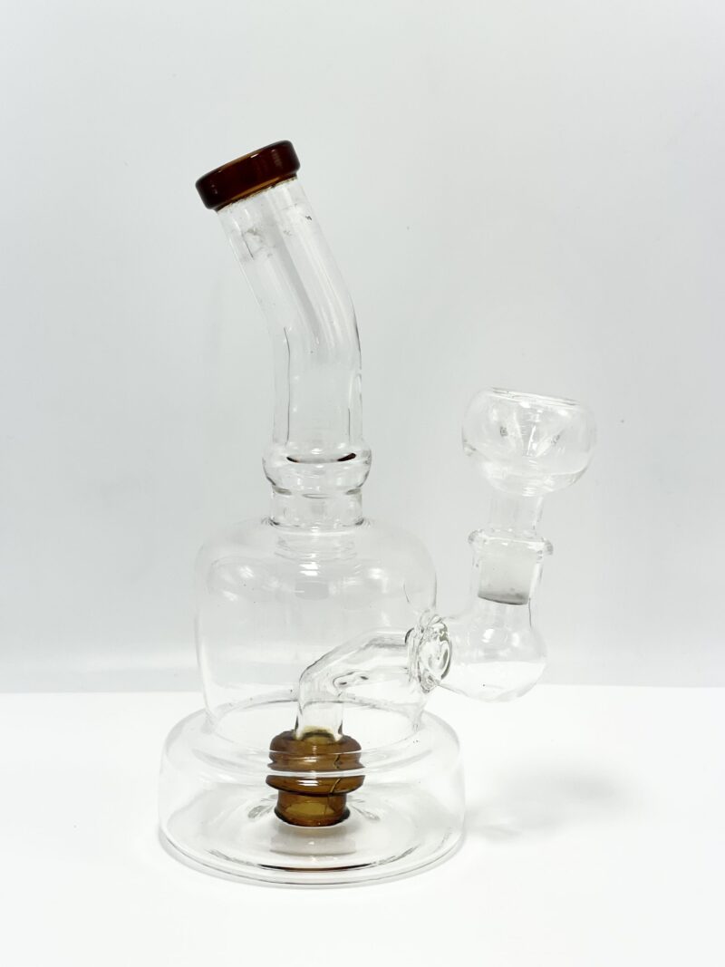 Stone Glass Water Pipe Bong Single Perc 8″ (1 count)