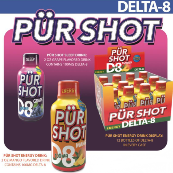 PÜR SHOT Delta-8 Shots (1 bottle)