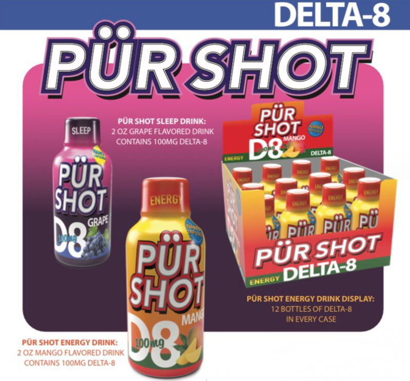 PÜR SHOT Delta-8 Shots (1 bottle)