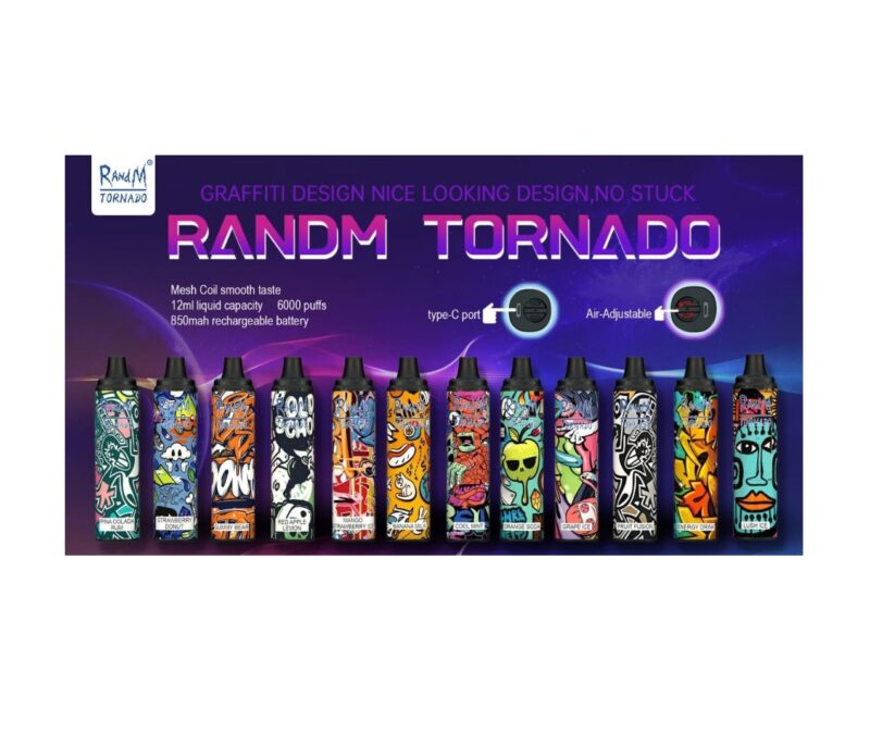 RANDM TORNADO 6000 Puffs Vape Stick (1 count)