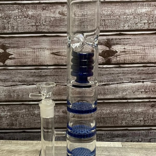 12.6” Honeycomb Filter Glass Bong Smoking Hookah Water Pipe