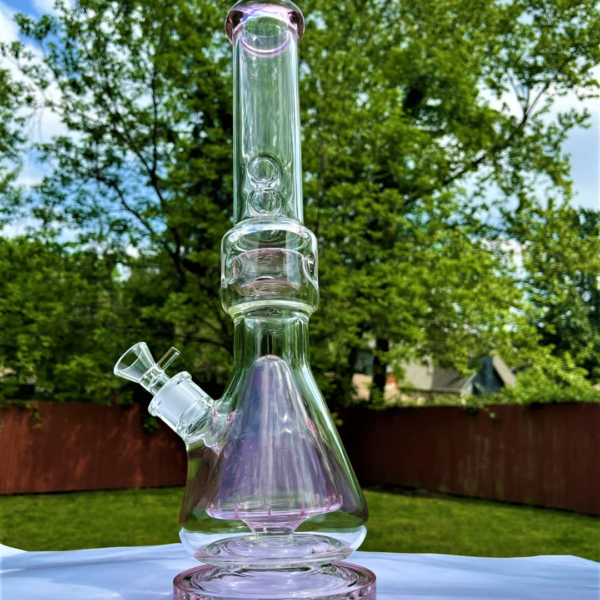 16.5″ Glass Hookah Water Pipe Bong Pink