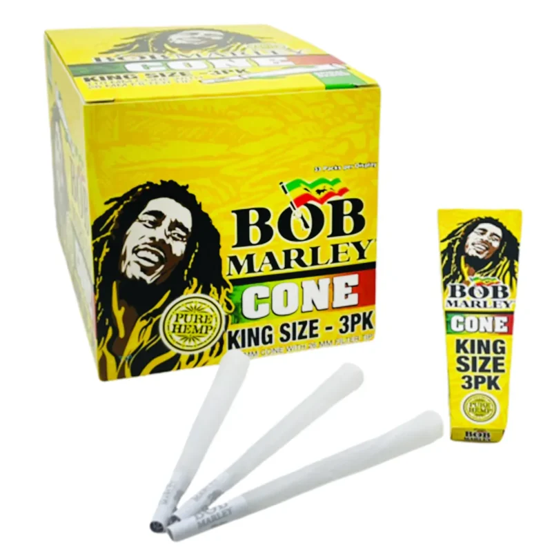 Bob Marley King Size Pre-Rolled Cones (1 box)