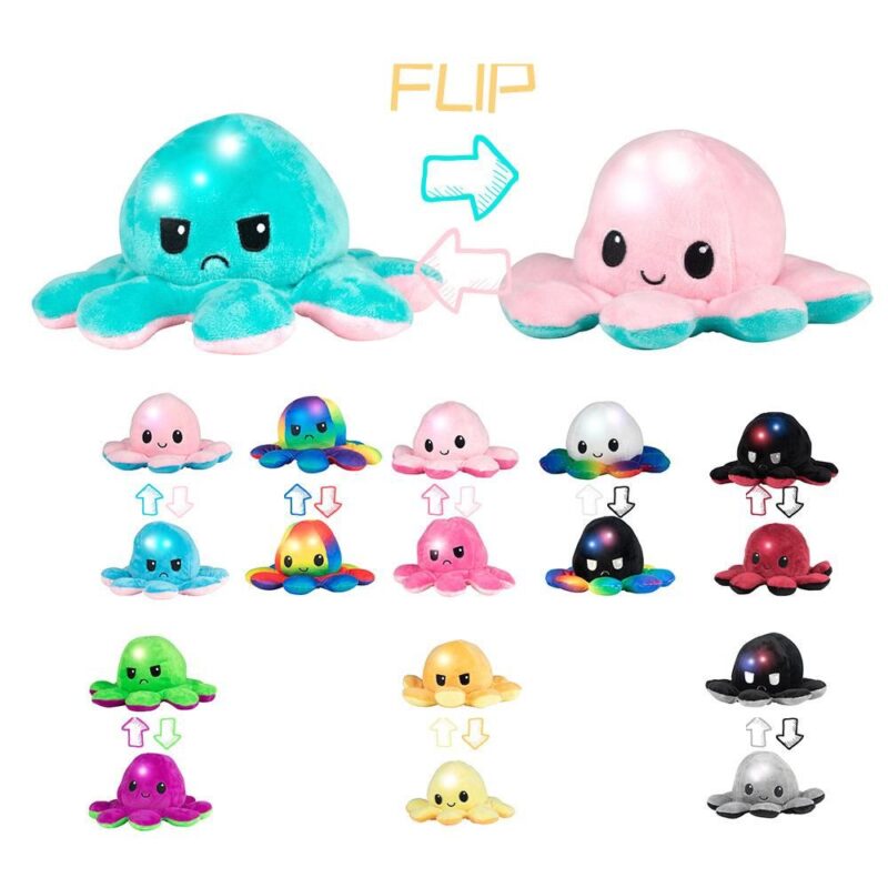Flip Mini Cushion Emoji LED Toy for Decoration