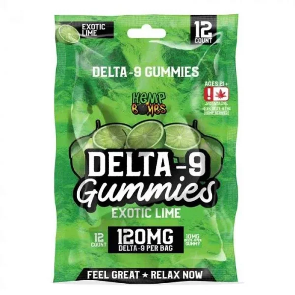 Hemp Bombs CBD Delta-9 Premium Gummies 120MG (1 pack)