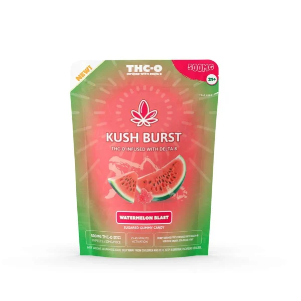 Kush Burst THC-O + Delta-8 Infused Gummies (1 Pack)