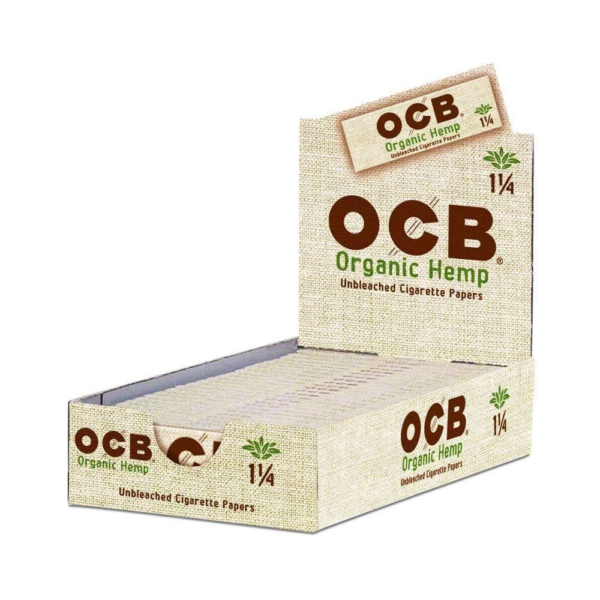 OCB Organic 1¼ Hemp Rolling Paper 24ct (1 box)