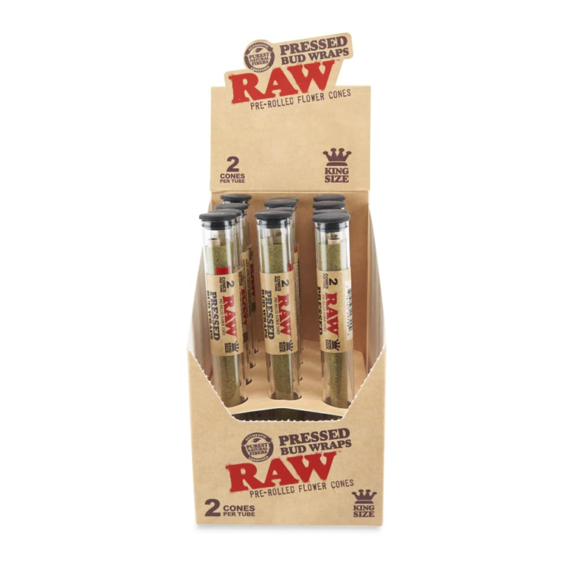 Raw Hemp Pressed Bud Wraps 12ct (1 Box)
