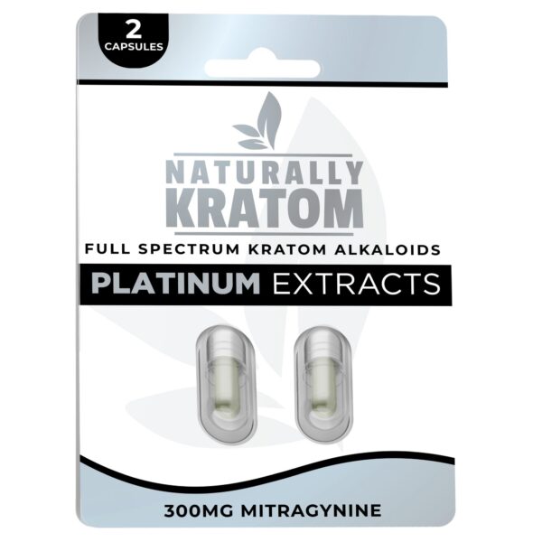 Naturally Kratom Full Spectrum 2ct capsules (1 pack)