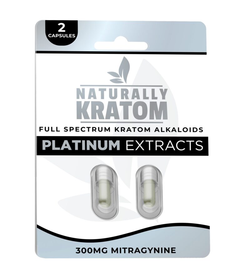 Naturally Kratom Full Spectrum 2ct capsules (1 pack)
