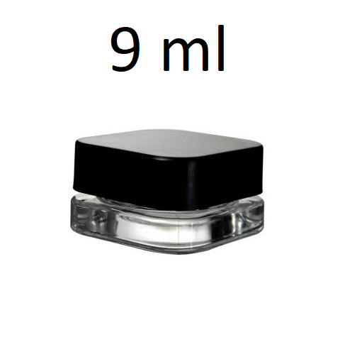 Clear Glass Wax Container 9ml