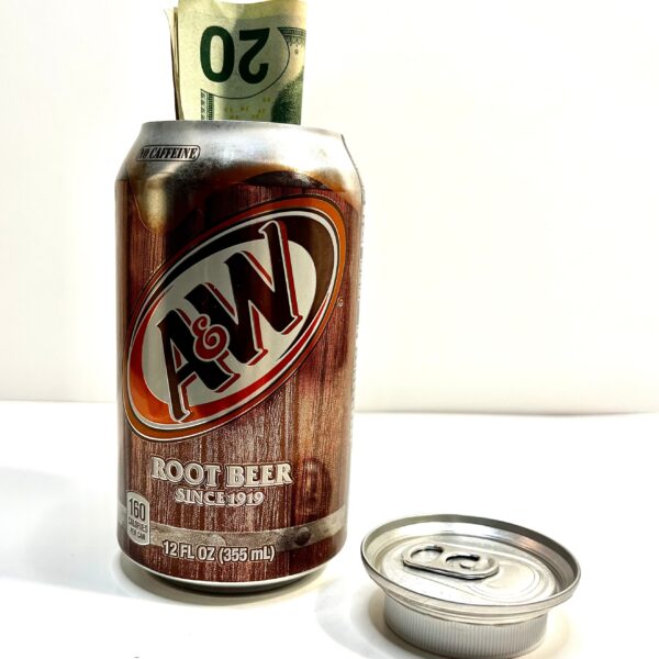 A & W Root Beer Soda Can Diversion Safe Stash Can Hidden Storage Compartment