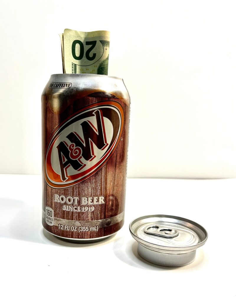 A & W Root Beer Soda Can Diversion Safe Stash Can Hidden Storage Compartment