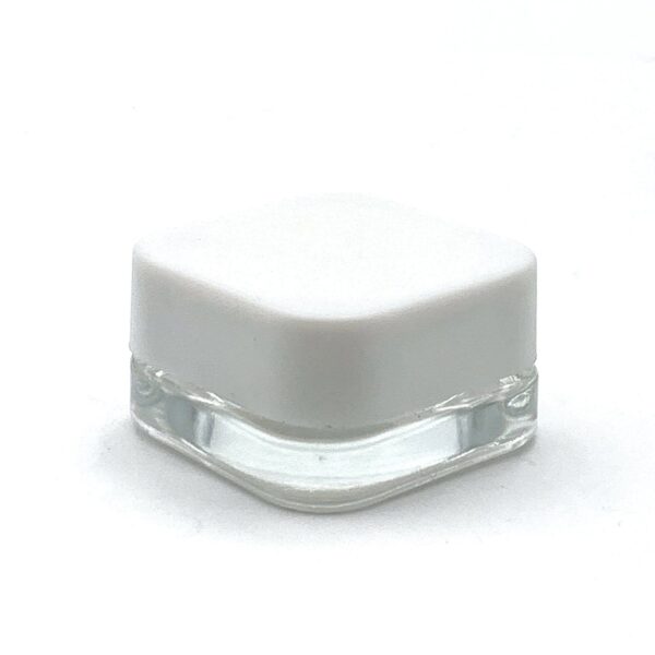 5ML Glass Container Jar With White Lid 200 Pcs Child Resistant
