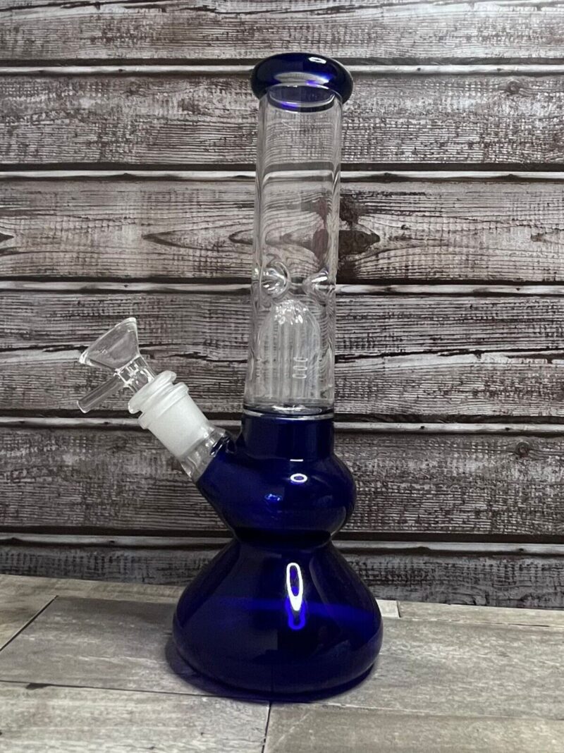 10.24"Hookah Glass Water Pipe Bong Classic Beaker W/ Ice Catcher Free Shipping