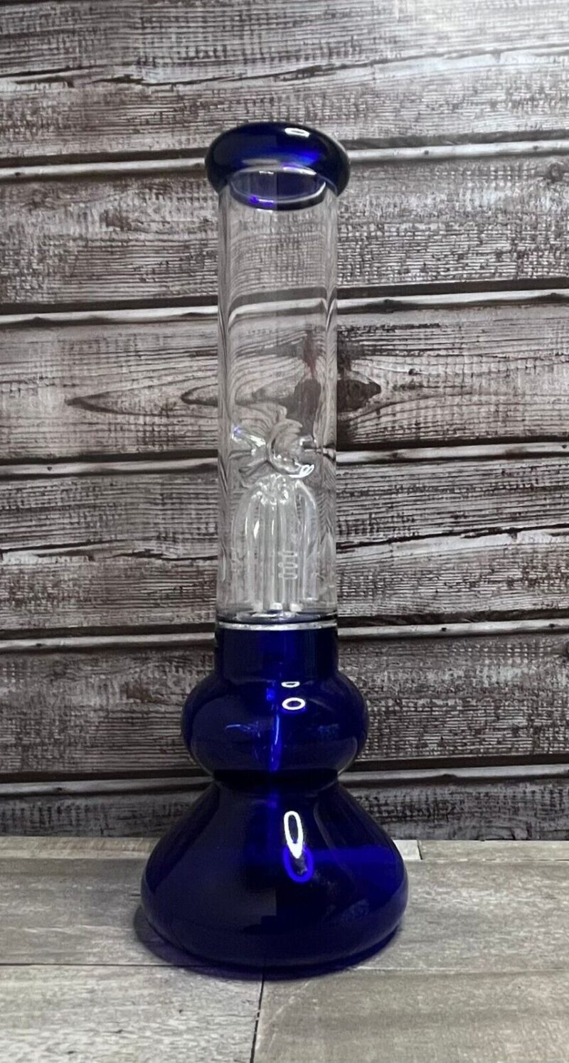 10.24"Hookah Glass Water Pipe Bong Classic Beaker W/ Ice Catcher Free Shipping