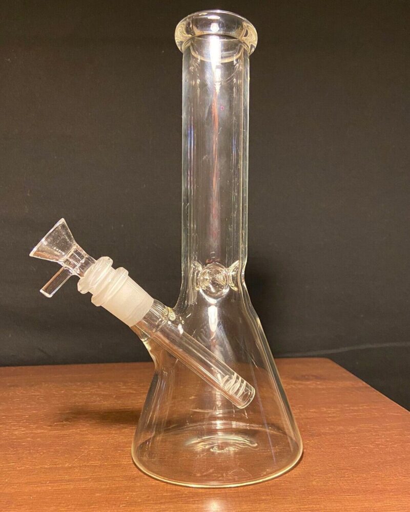 Recycler Glass Bongs Height 10.5In Straight Glass Pipes Bong Water Pipe